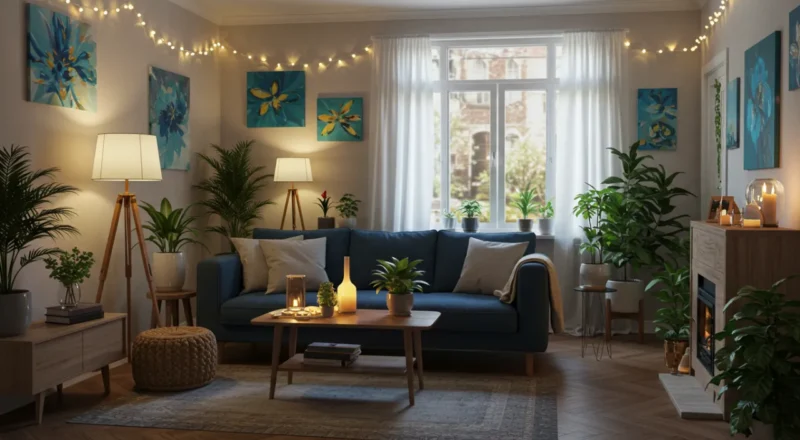 Decoração de Sala Econômica com Toques Pessoais e Criativos